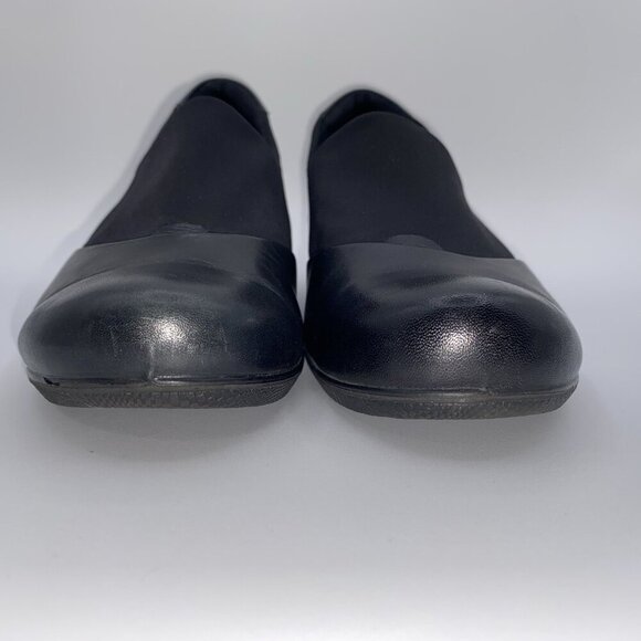 ECCO Women’s Black Leather & GORE-TEX Fabric Slip-On Shoes Sz 36 /US 5.5 EUC - Picture 6 of 9